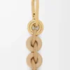 Cadena de donuts en piel de becerro Silk Beige