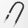 Cadena tipo donut en piel de becerro Black