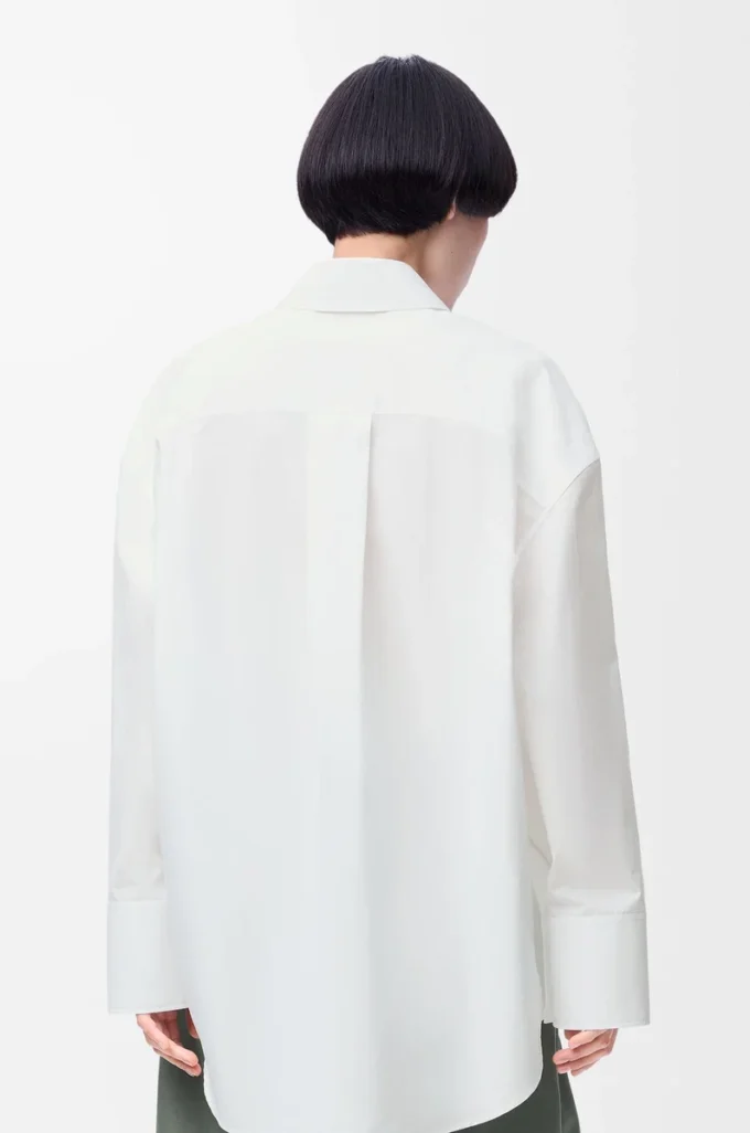 Camisa capa de algodón Blanco Camisa capa de algodón Blanco