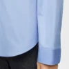 Camisa de algodón azul claro