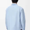 Camisa de algodón azul claro