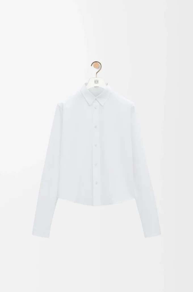 Camisa de algodón blanco