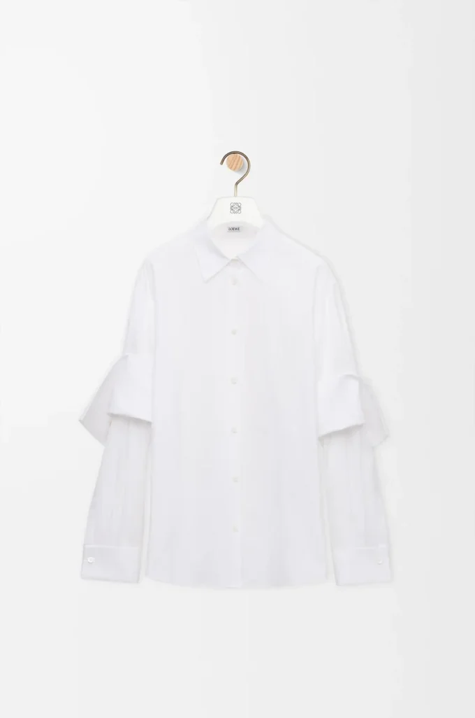 Camisa de algodón blanco Camisa de algodón blanco