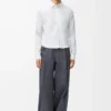 Camisa de algodón blanco