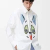 Camisa de algodón blanco