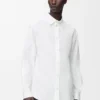 Camisa de algodón blanco