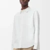 Camisa de algodón blanco