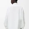 Camisa de algodón blanco