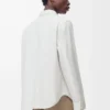Camisa de algodón blanco