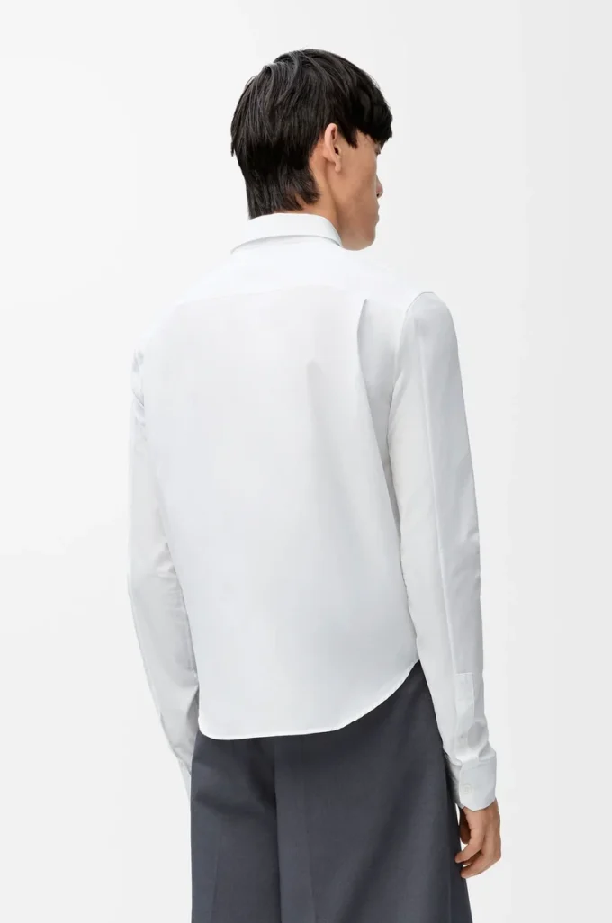 Camisa de algodón blanco