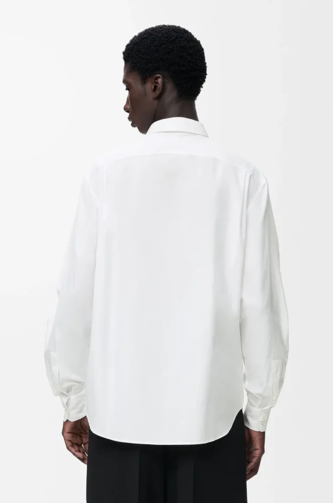 Camisa de algodón blanco