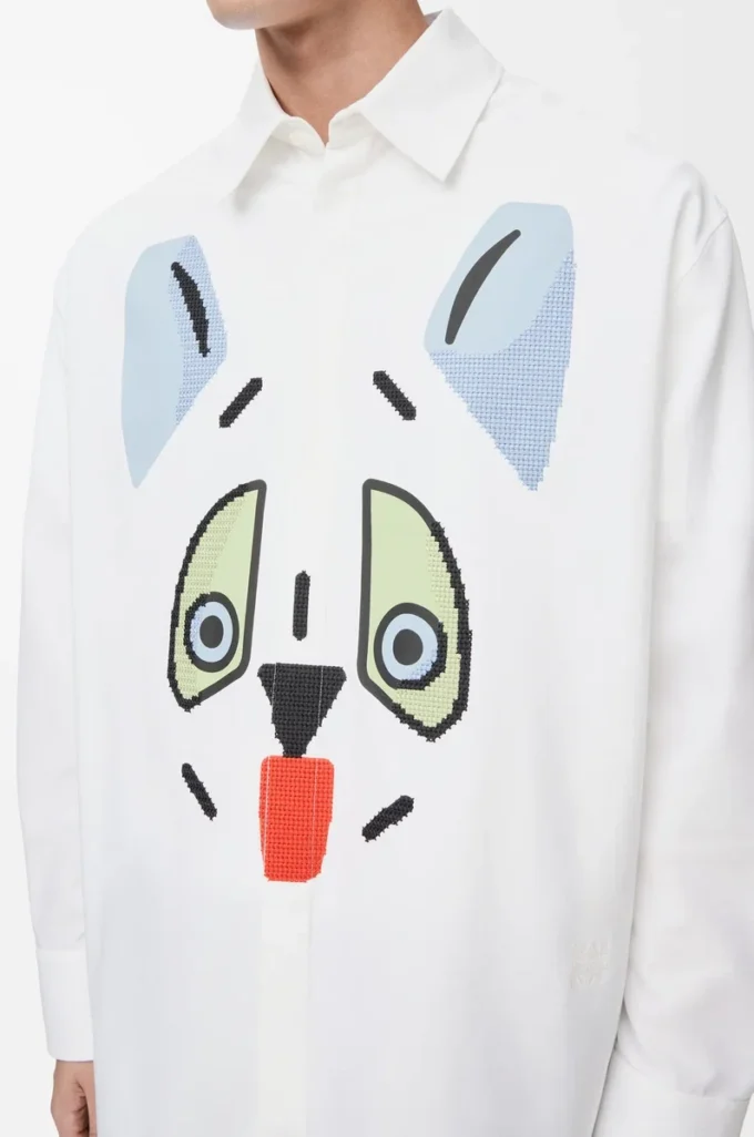 Camisa de algodón blanco