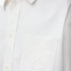 Camisa de algodón blanco