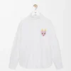Camisa de algodón blanco/multicolor