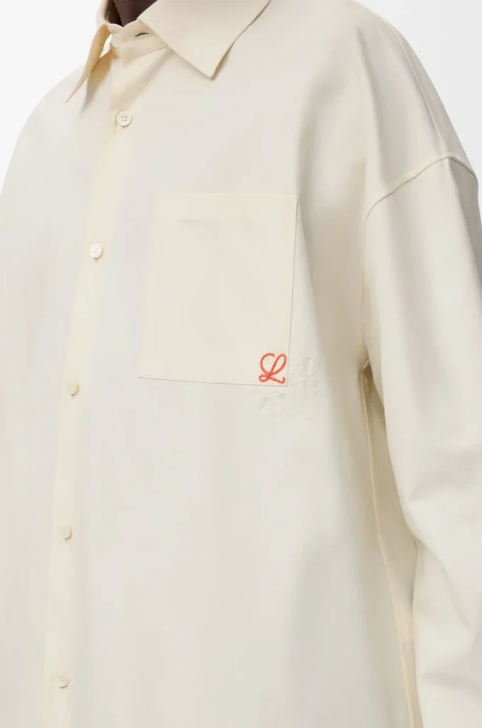 Camisa de algodón crudo