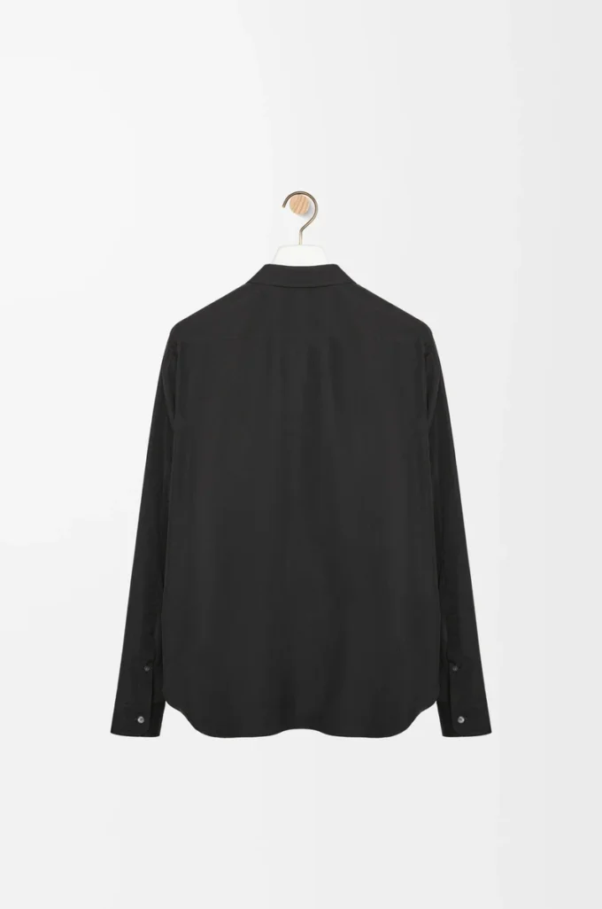 Camisa de algodón negro
