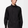 Camisa de algodón negro