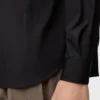 Camisa de algodón negro