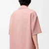 Camisa de manga corta de lana Coral Camisa de manga corta de lana Coral