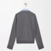 Camisa híbrida de algodón y lana Azul claro/Gris Camisa híbrida de algodón y lana Azul claro/Gris
