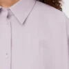 Camisa trapecio de algodón lila Camisa trapecio de algodón lila