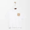 Camiseta de corte cuadrado en algodón blanco