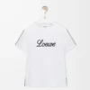 Camiseta de corte holgado en algodón blanco