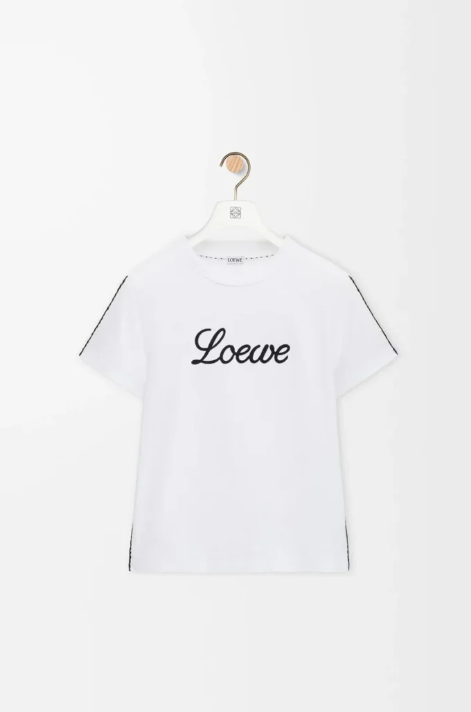Camiseta de corte holgado en algodón blanco