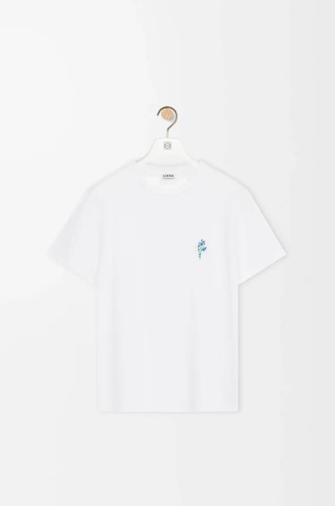Camiseta de corte holgado en algodón blanco