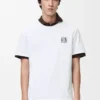 Camiseta de corte holgado en algodón blanco Camiseta de corte holgado en algodón blanco