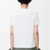 Camiseta de corte holgado en algodón blanco
