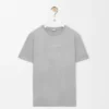Camiseta de corte holgado en algodón gris claro Camiseta de corte holgado en algodón gris claro