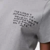 Camiseta de corte recto en algodón gris jaspeado