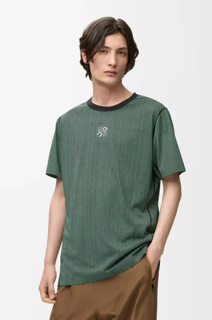 Camiseta deportiva de punto técnico Verde/Negro Camiseta deportiva de punto técnico Verde/Negro