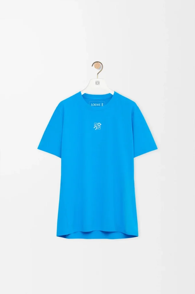 Camiseta deportiva en jersey técnico Azul