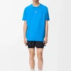 Camiseta deportiva en jersey técnico Azul