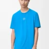Camiseta deportiva en jersey técnico Azul
