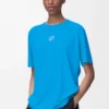 Camiseta deportiva en jersey técnico Azul