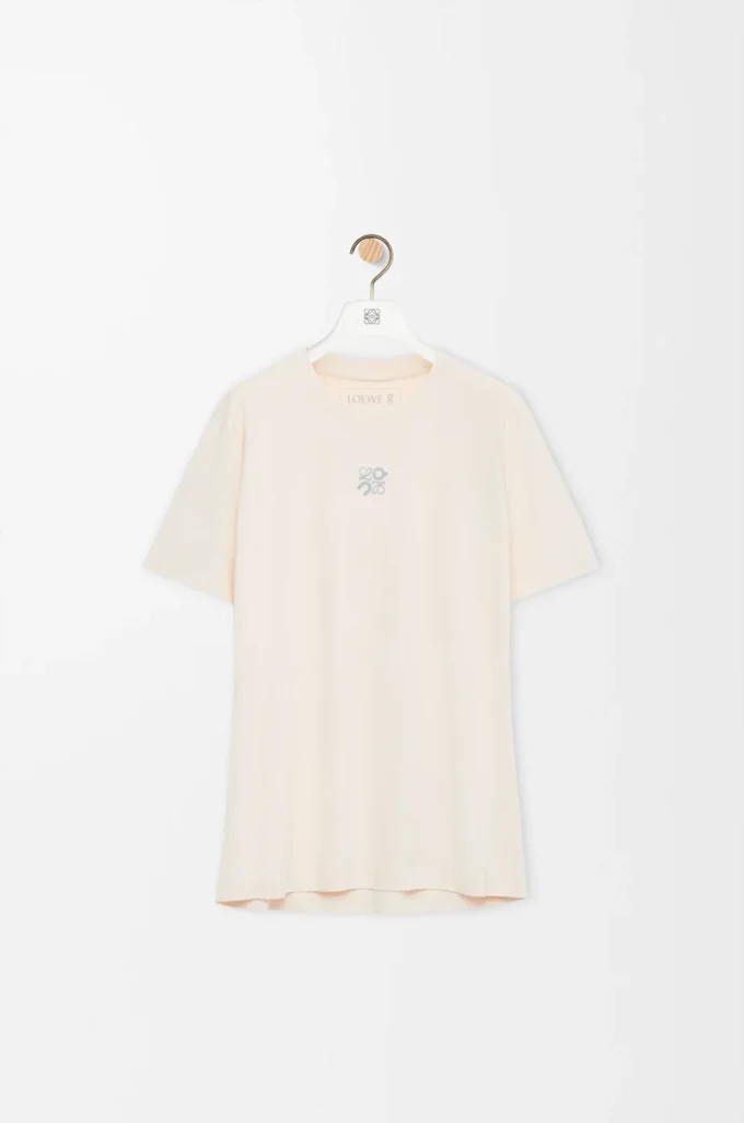 Camiseta deportiva en jersey técnico marfil
