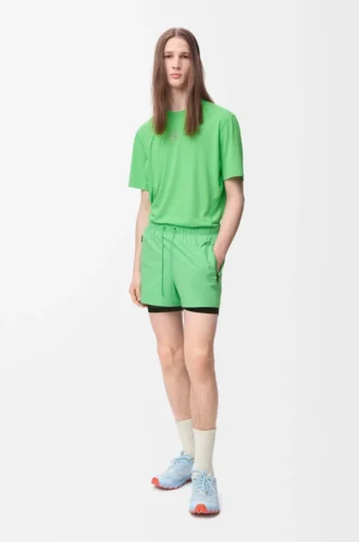 Camiseta deportiva en jersey técnico Verde