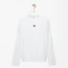 Camiseta oversize de manga larga de algodón blanco Camiseta oversize de manga larga de algodón blanco