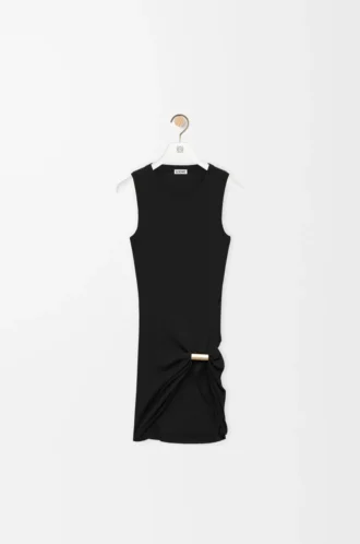 Camiseta sin mangas de algodón negro