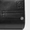 Cartera compacta Panta en piel de becerro brillante, color negro Cartera compacta Panta en piel de becerro brillante, color negro