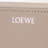 Cartera con cremallera y nudo en piel de becerro napa brillante Clay/Plum Cartera con cremallera y nudo en piel de becerro napa brillante Clay/Plum