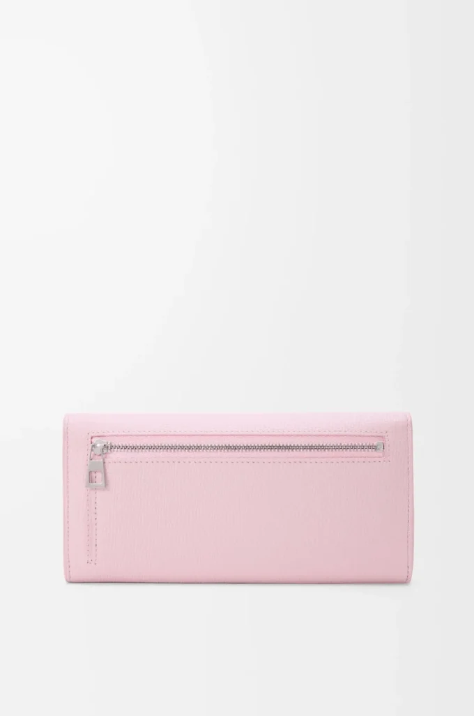 Cartera continental Anagram en piel de becerro granulada Blossom Cartera continental Anagram en piel de becerro granulada Blossom