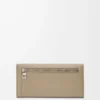 Cartera continental Pebble en piel de becerro mini grano color arcilla Cartera continental Pebble en piel de becerro mini grano color arcilla