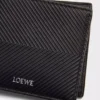 Cartera doble en piel de becerro clásica texturizada, color negro Cartera doble en piel de becerro clásica texturizada, color negro