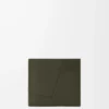 Cartera para monedas Puzzle con doble pliegue en piel de becerro clásica Dark Khaki Cartera para monedas Puzzle con doble pliegue en piel de becerro clásica Dark Khaki