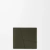 Cartera para monedas Puzzle con doble pliegue en piel de becerro clásica Dark Khaki Cartera para monedas Puzzle con doble pliegue en piel de becerro clásica Dark Khaki
