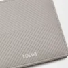 Cartera plegable en piel de becerro clásica texturizada Shell Grey Cartera plegable en piel de becerro clásica texturizada Shell Grey